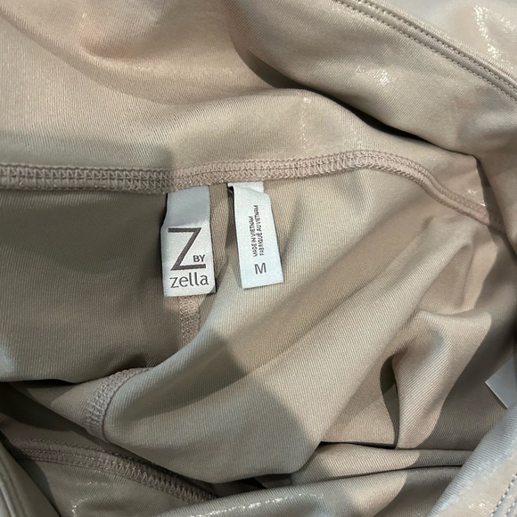 Z by Zella PINK SPHINX High Waist Laminated Leggings Size Medium - Picture 5 of 10